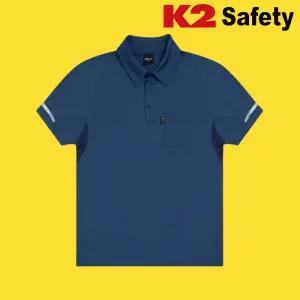 케이투세이프티 TS-221R (BL) 땀흡수 여름 폴로 반팔티셔츠