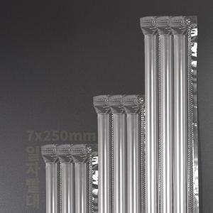 [대성산업]개별포장 일자빨대 투명 스트로우 7x25cm 4팩 2000개