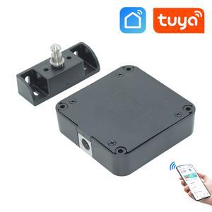 Tuya SmartLife 앱 스마트 키리스 캐비닛 사물함 도어락 서랍 RFID IC 카드 감지 잠금 보이지 않는 설치