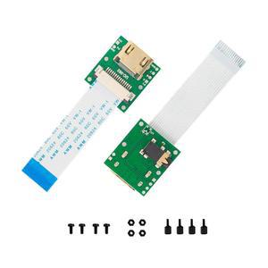 라즈베리 파이 카메라 V3/V1/V2/HQ용 15핀 60mm FPC 케이블을 갖춘 아두캠 CSI-HDMI 케이블 확장 모듈(2팩, 1세트)