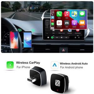 안드로이드 아이폰 용 무선 2 in1 Carplay 어댑터 볼보 벤츠 Mg 기아 Chery VW AI 박스 USB 연결에 자동 유