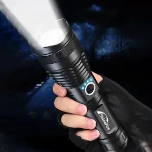 [핫트랙스]XHP702 충전식 LED 손전등 5종 불빛 배터리포함 S672