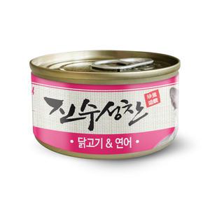 진수성찬 고양이캔 80g 습식 길냥이사료 고양이사료