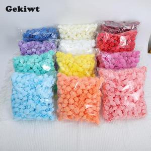 해바라기조화 인테리어조화 인조 식물 꽃다발 100/500pcs 3.5cm 인공 장미 머리 거품 꽃 곰 발렌타인 선물