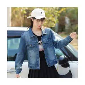 여성 매일예쁜 데님 자켓 솔리드 코트 봄 빈티지 톱 인기1
