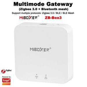 Miboxer ZB-BOX3 지그비 3.0 + 와이파이 블루투스 메시 멀티모드 무선 게이트웨이, 싱글, 듀얼 컬러, RGB,