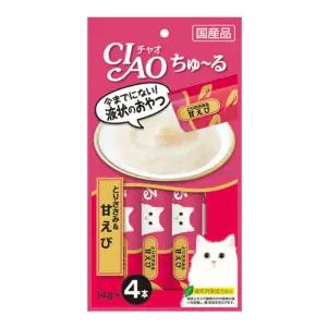 챠오츄르 4p 닭가슴살+새우 (sc-142) 고양이 츄르