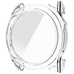 Garmin Fenix 8 47mm AMOLED 하드 PC 시계 케이스(강화 유리 스크린 필름 포함) - 투명