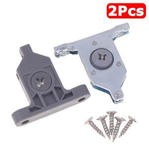 2Pcs 나일론/스틸 서랍 클립 전면 패널 고정 브래킷 커넥터 교체 주방 가구 캐비닛 하드웨어 액세서리