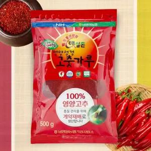 25년산 햇 특등급 농협 영양 고춧가루 500g x 6팩 (총 3kg)
