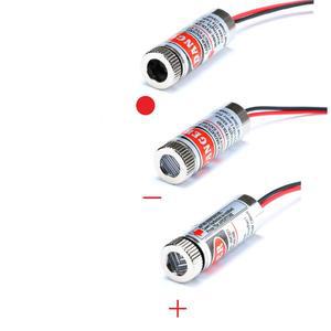 조정 가능 빔 650nm 5mW 레드 포인트/라인/크로스 레이저 다이오드 모듈 헤드 유리 렌즈 초점 산업용 클래