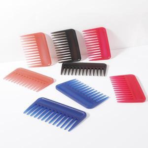 모든 유형에 적합한 휴대용 넓은 치아 빗 2개 여행용 액세서리 스타일링 도구 실제 머리 가발용 특별
