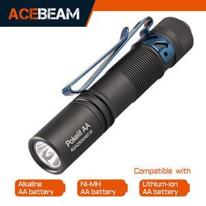 ACEBEAM 포켓릿 AA 14500 손전등 토치 1000 루멘 야외 키체인 미니 충전식 280 미터