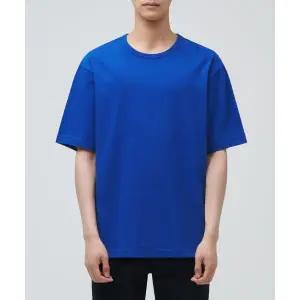 무신사 스탠다드 MUSINSA STANDARD 릴렉스 핏 크루 넥 반팔 티셔츠 [블루]