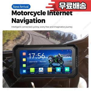 휴대용 3버튼 방수 오토바이 GPS 네비게이션 모토 카플레이 안드로이드 1080P DVR 드 레코더 플러그 앤
