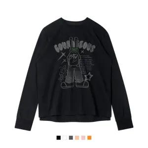 HIP RABBIT 옆트임 긴팔 티셔츠 (STL2-5SP154)