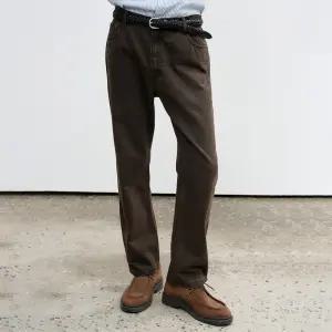 MAN 워시드 스트레이트 진 [BROWN] / SBE3M11001