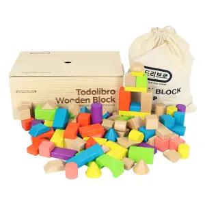 리퍼브  원목블록 100pcs 목재보관함