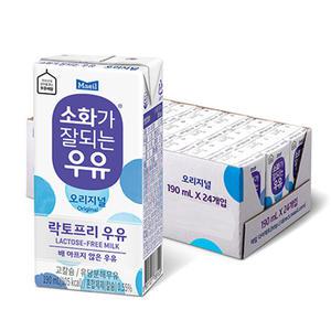 소화가잘되는 우유 오리지널 190ml 24팩
