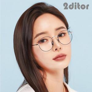 [투디터]남성 여성 공용 안경 티타늄 원형 동그란 시그니처 안경테