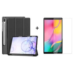 갤럭시탭S6 10.5 2019 SM-T860 SM-T865 북커버 케이스+강화유리필름