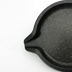 덕흥 두꺼운 7.5mm 주물 모던 원형 불판(중) 고기불판 식당용불판 주물불판 삼겹살불판 그릴팬