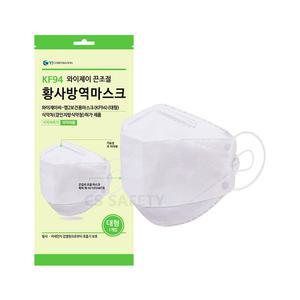 와이제이씨 끈조절 황사마스크 KF94 대형 1매입