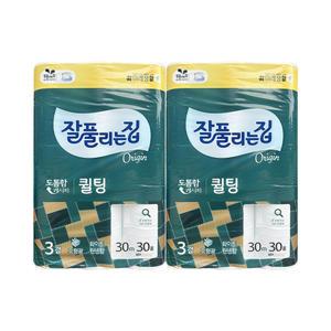 케이에이치커머스 잘풀리는집 퀼팅 30m 3겹 30롤x2팩