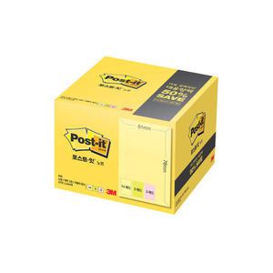 3M 포스트잇 656-20A 대용량팩 51x76mm