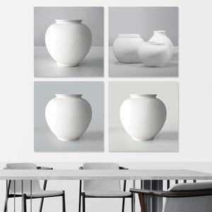 부자되는 달항아리 백자 도자기 액자 4종 80호(100x100cm)