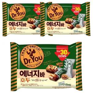 오리온 닥터유 에너지바 호두 미니 200g, 3개