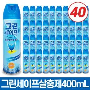 그린세이프 킬라에프 400mL 40개 모기 파리 벌레 개미 진드기 바퀴벌레 빈데 거미 박멸 퇴치제 살충제 해충제 방역 기피제