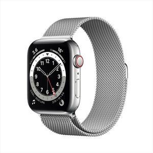 애플워치6 44mm GPS+Cellular 실버 스테인리스 실버 밀레니즈 루프 M09E3KH/A (단순변심회수제품)