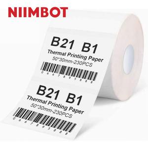 님봇라벨기 NIIMBOT B21 B1 전용 라벨용지(화이트라벨지)