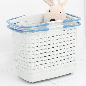 바퀴형 다용도 사각 빨래 바구니 1개