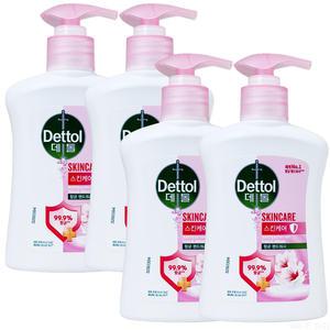 데톨 스킨케어 항균 핸드워시 250ml 4개