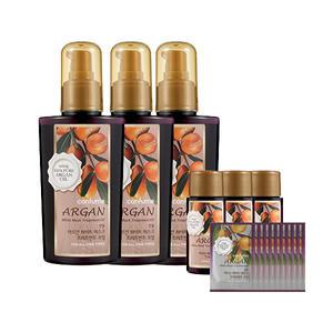 과일나라 컨퓸 아르간 화이트머스크 트리트먼트 에센스 헤어오일 120ml/25ml x 3개 + 파우치