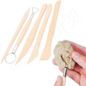 찰흙 칼 주걱 점토 클레이 도구 놀이 5개입
