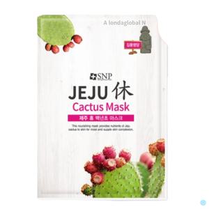 SNP 제주 휴 백년초 마스크 팩 영양 수분 보습 10매