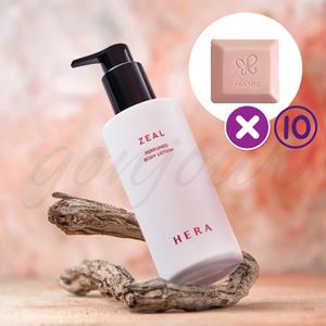 헤라 지일 블루밍 퍼퓸드 바디로션 230ml & 헤라 지일 비누 70g 10개 세트