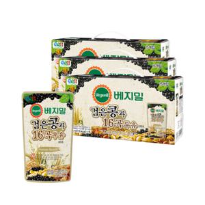 부모님 선물 정식품 베지밀 검은콩 16곡두유 파우치 190ml 45개