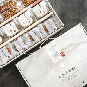 추억의 달콤  선물세트 감회 호박 찹쌀약과 모나카 수제 오란다 1BOX 총60개입