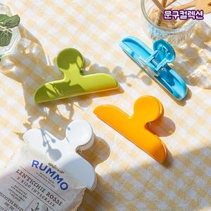 봉지집게 중 (4P) 11cm 다용도 집게 주방 비닐 밀폐 밀봉 봉지클립 서류 주방용품 빅클립