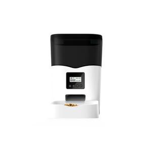 디클 반려동물 펫트리 음성 녹음 자동급식기 AT-300 + 밥그릇 반투명 블랙+화이트 3L 1개