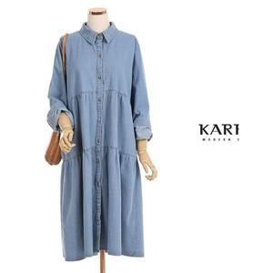 [카라]KARRA  77까지 3단캉캉데님원피스 KB0FOP331C_P084929697