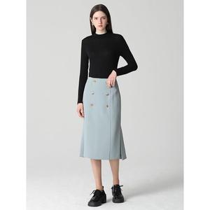 [쉬즈미스]레이디 더블버튼 슬릿 스커트  택가격  198000원 _P384826205