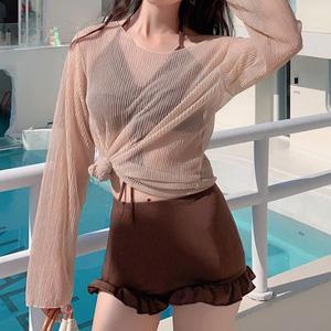 [기타]여름 여성 커버업 3피스 수영복 비키니 모노키니 래쉬가드 물놀이 바캉스 휴양지