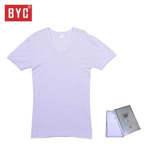 BYC 고급 100수 강연사 티 백 런닝 남자 반팔 남성 백수