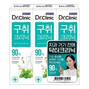 [기타]2080 닥터 크리닉 구취치약 120g X 3개