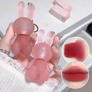 화장품 핑크 머드 여름 틴트 벨벳 토끼 글로스 귀여운 립글레이즈 버니 텍스처 립스틱 키체인 러블리 레드 매트
